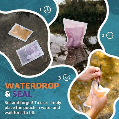 OTS Osmo Combo Pack (1 Seal & 1 Waterdrop) – Portable Survival Gear Water Filtration System, Forward Osmosis Desalination Kit for Backpacking, Hiking, Camping, and Emergency Preparedness