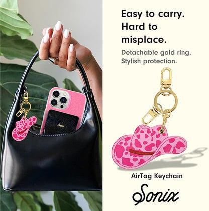 Sonix Keychain Case Compatible with Apple AirTag | Protective AirTag Cover Keychain | Cowgirl