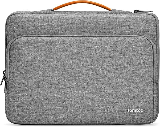 tomtoc 360 Protective Laptop Carrying Case compatible with 14-inch MacBook Pro M5/M4/M3/M2/M1 Pro/Max A3434 A3112 A3401 A3185 2025-2021, 12.9-13 Inch iPad Pro/Air, Water-Resistant Accessory Sleeve Bag
