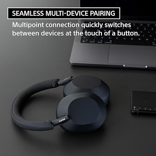 Sony WH-1000XM5 Premium Noise Canceling Headphones (Silver) with Free WF-C700N Truly Wireless Noise Canceling Earbuds (Black)