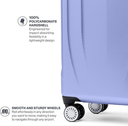 Travelpro Pathways 3 Hardside Expandable Luggage, 8 Spinner Wheels, Lightweight Hard Shell Suitcase, Checked Large 28 Inch, Persian Violet