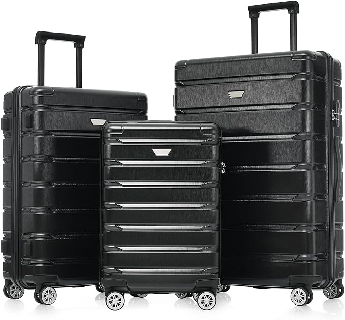 Suitcase Sets Hardshell Luggage Sets ABS Suitcase for Women 3Pc Carry On Luggage
