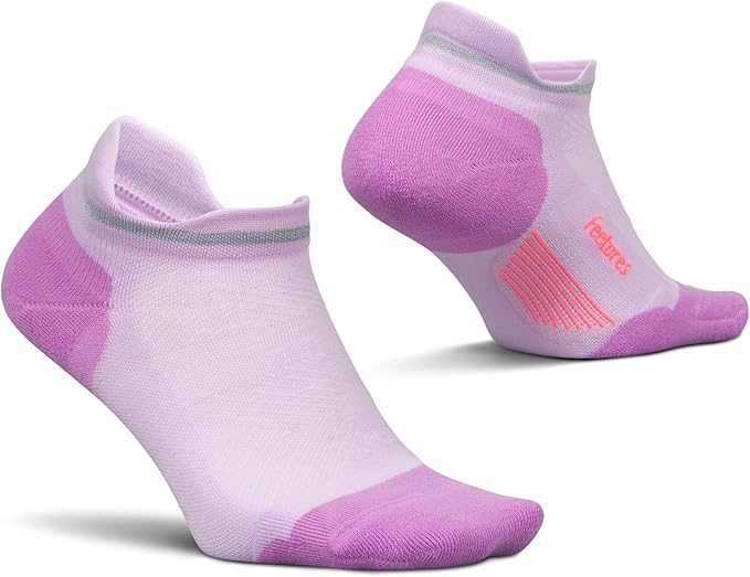 Feetures Elite Max Cushion No Show Tab Ankle Socks - Sport Sock with Targeted Compression