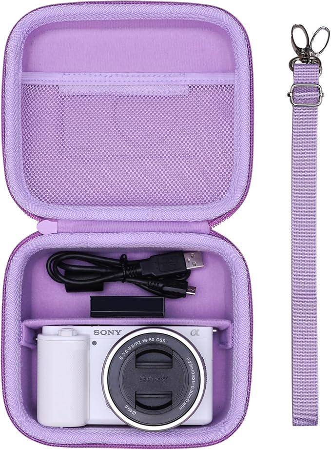 XANAD Hard Case for Sony a6400/a6700/a6100/a6000/ZV-E10/ZVE10 II/RX100 VII or Fujifilm X100VI / X100V Digital Camera (Purple)