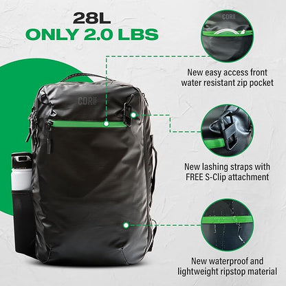 Carry On Travel Backpack Bundle | Island Hopper Travel Backpack with Toiletry Bag and Compression Packing Cube Set