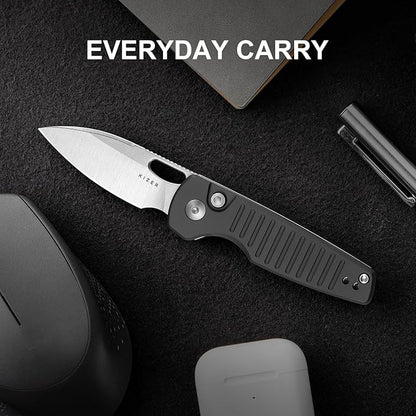 Kizer Parakeet EDC Pocket Knife, 2.46" Nitro-V Blade Folding Knife with Aluminum Handle, Thumb Hole Opener Small EDC Knives for Men Women Camping Hunting V2706A4