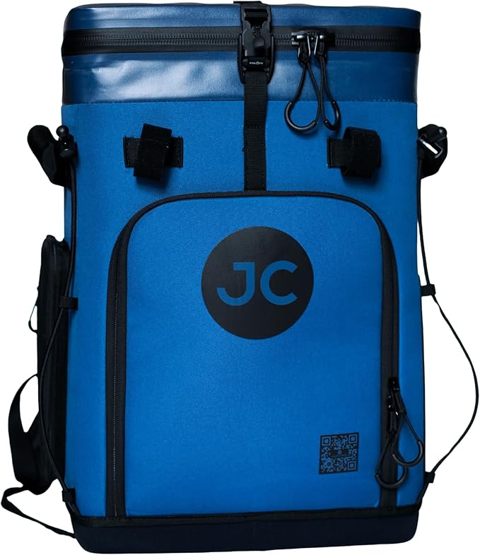 Convertible Cooler Backpack with Dry Storage by JustinCASE | Waterproof Travel Cooler Bag for Drinks, Clothes & Trips