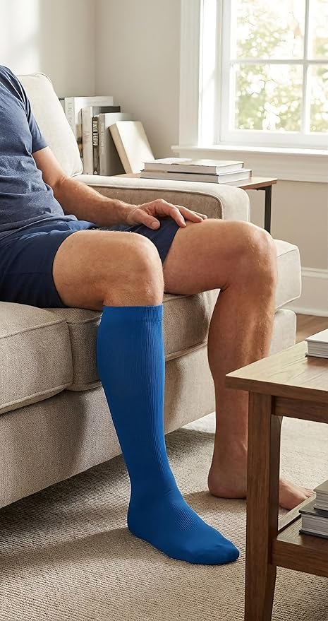Graduated Compression Socks for Women&Men 20-30mmhg Knee High Socks Travel Hiking Running Stocking