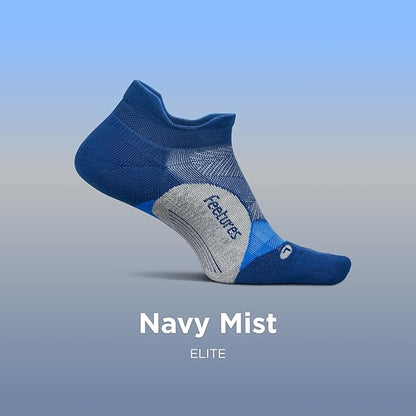 Feetures Elite Light Cushion No Show Tab Athletic Ankle Socks - Sport Sock with Targeted Compression