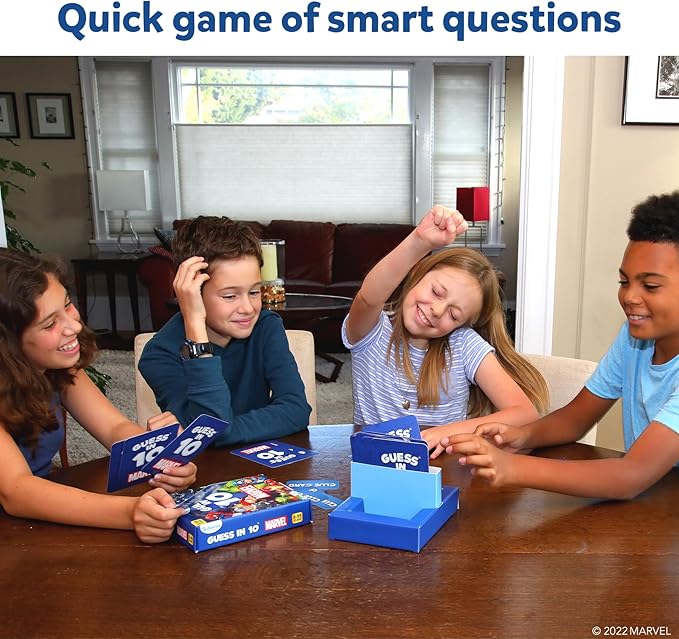 Skillmatics Guess in 10 Marvel, Card Games, Christmas Stocking Stuffers for Boys, Girls, Kids, Teens, Adults Who Love Avengers, Spiderman, Iron Man, Travel Toys, Gifts for Ages 8, 9, 10 and Up