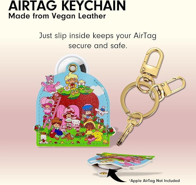 Sonix x Sanrio Keychain Case Compatible with Apple AirTag | Protective AirTag Cover Keychain Charm | Hello Kitty & Friends x Strawberry Shortcake