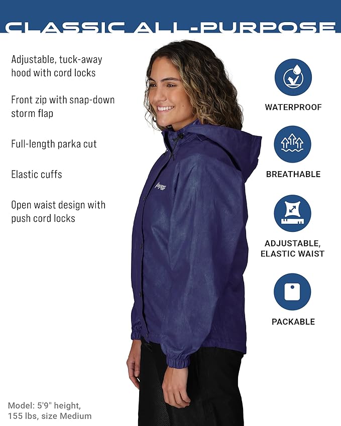 FROGG TOGGS Women's Classic All-Purpose Waterproof Breathable Rain Suit