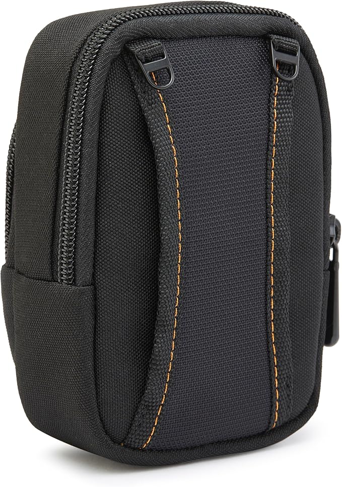Amazon Basics Large Point and Shoot Camera Case, Interior Dimension 5.2 x3.2 x1 inches, Black, Solid