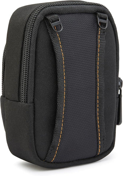 Amazon Basics Large Point and Shoot Camera Case, Interior Dimension 5.2 x3.2 x1 inches, Black, Solid