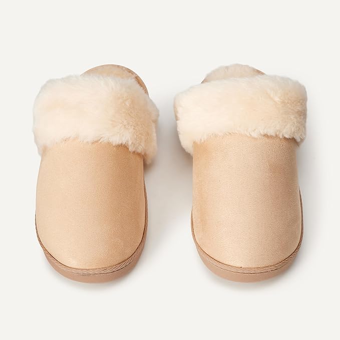 Amazon Essentials womens Faux Fur Cozy Slippers