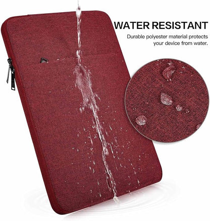 Laptop Sleeve Case for MacBook Pro 14 inch M3/M2/M1 Chip Pro/Max A2918 A2992 A2779 A2442 2025-2022, Surface Laptop 6 5 13.5" Water-Resistant Computer Bag with Accessory Pocket -Wine Red