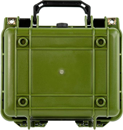 Eylar Small 10.62" Deep Gear, Equipment, Hard Camera Case Waterproof with Foam TSA Standards (Green)