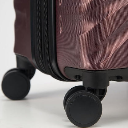 DELSEY PARIS Alexis Durable Luggage Set, Expandable & Lightweight 4-Wheel Spinners, Easy Grip for Smooth Journeys, TSA-Lock Incorporated, Men and Women, Burgundy, 2-Piece Set (21"/25")