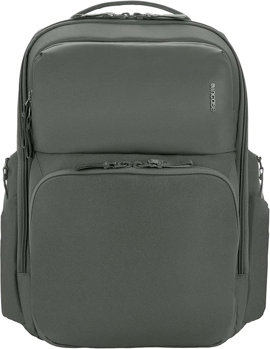 Incase A.R.C. Commuter Backpack 26L – Work and Laptop Bag – Fits up to 16 inch Laptop and MacBook – RFID Pocket, 6 Zippered Compartments, Tablet Sleeve – Everyday and Travel Backpack – Smoked Ivy