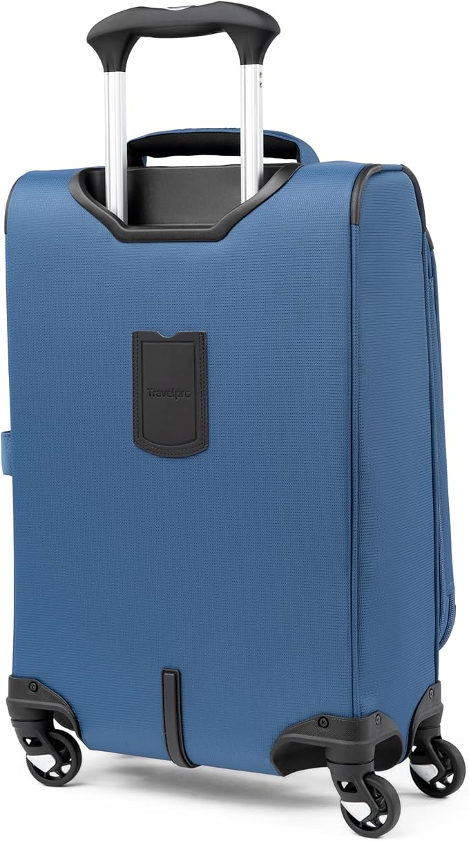 Travelpro Maxlite 5 Softside Expandable Luggage with 4 Spinner Wheels, Lightweight Suitcase, Men and Women, Ensign Blue, Compact Carry-on 20-Inch