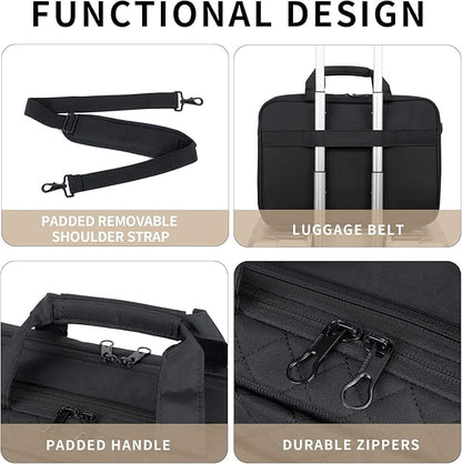 KROSER Laptop Bag 15.6 Inch Briefcase Shoulder Bag Water Repellent Laptop Bag Bussiness Carrying Handbag