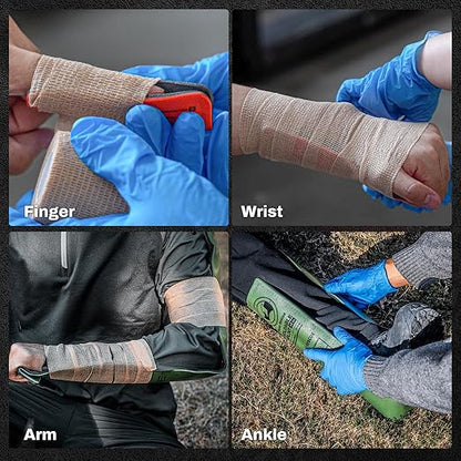 RHINO RESCUE First Aid Splint 36" X 4.3" Green-Gray, Keep Bones in Position (1, Folded)