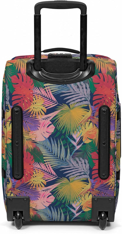 EASTPAK Tranverz S – 42L Large Wheeled Luggage with Dual Compartments, TSA Lock, Compression Straps & Smooth-Wheeling System, Brize Retro Navy