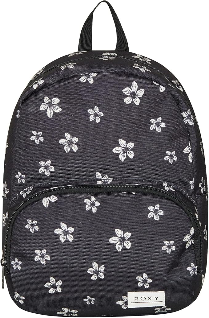 Roxy Women Always Core Backpack | Travel | Everyday Carry | Beach | Polyester | 8L Capacity - Anthracite Sol Searcher Ditsy