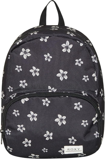 Roxy Women Always Core Backpack | Travel | Everyday Carry | Beach | Polyester | 8L Capacity - Anthracite Sol Searcher Ditsy