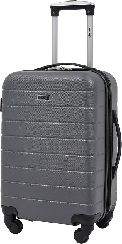 Wrangler 20" Smart Spinner Carry-On Luggage With USB Charging Port