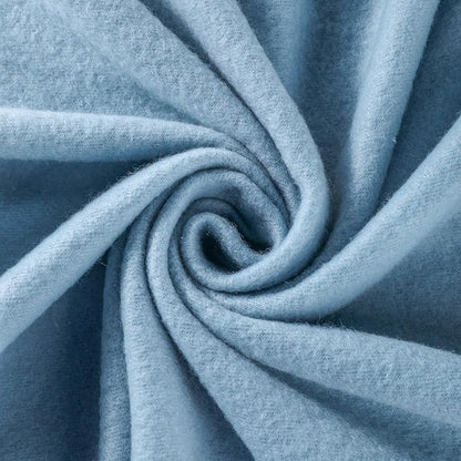 CAI TENG Fleece Throw Blankets Lightweight Warm Soft Cozy Kids Blanket Pet-Friendly Bulk Fleece Blanket Solid for Home, Bed, Sofa, Dorm, Office, Gifts, Outdoor Washed Blue 6 Pack 50 x 60 inch