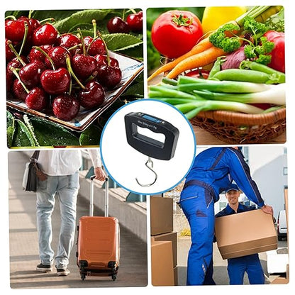 Luggage Scale Travel Digital LCD Display Luggage Weight Scale 110lb/50kg Electronic Digital Weighing for Suitcase Hanging Weight Hook