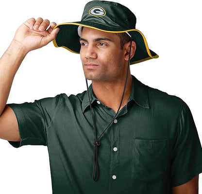 NFL Solid Team Color Logo Sport Outdoor Sun Bucket Boonie Hat