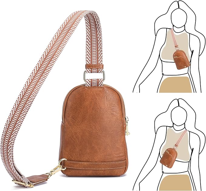 INICAT RFID Blocking Sling Bag,Anti Theft Crossbody Bags for Women,Travel Gifts Cross Body Purses Vegan Leather