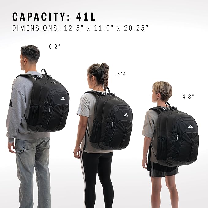 Primetime Large Backpack for women and men, big bag with laptop sleeve