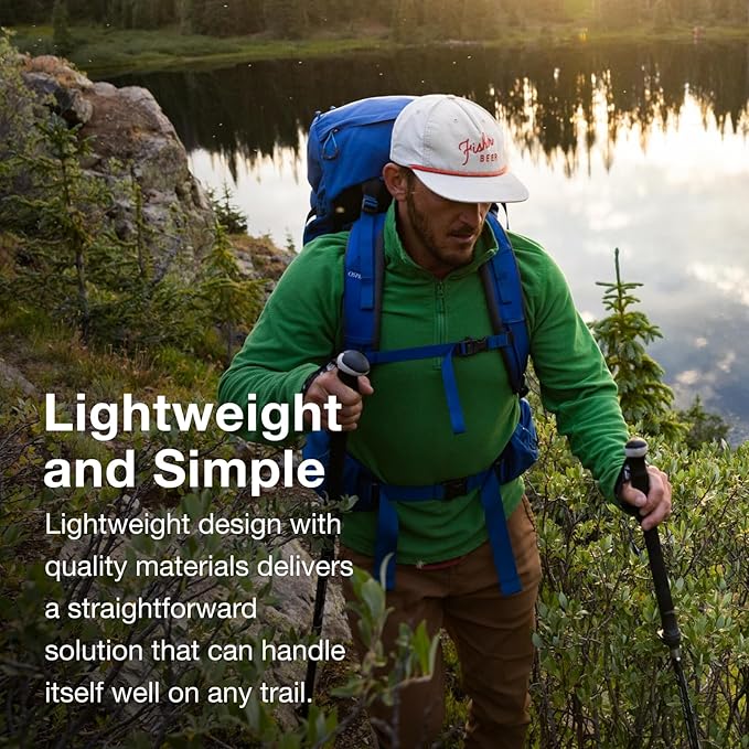 Osprey Rook 65L Men's Backpacking Backpack, Astology Blue/Blue Flame