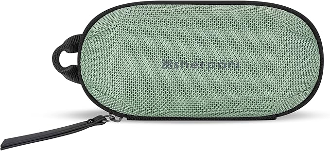 Sherpani Mini Co-Pilot, Travel Cable Bag, Cord Storage Organizer, Small Tech Pouch, Accessory Carrying Case, Travel Gift for Women (Aloe Mist)