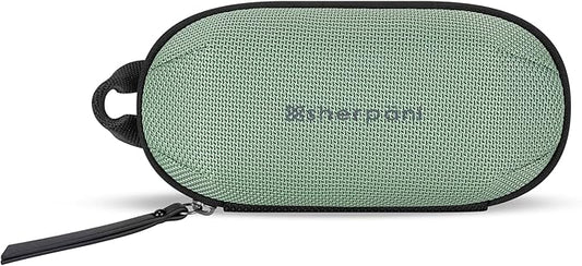 Sherpani Mini Co-Pilot, Travel Cable Bag, Cord Storage Organizer, Small Tech Pouch, Accessory Carrying Case, Travel Gift for Women (Aloe Mist)