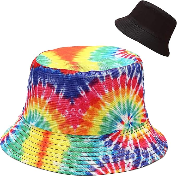 XYIYI Cute Bucket Hat Beach Fisherman Hats for Women, Reversible Double-Side-Wear