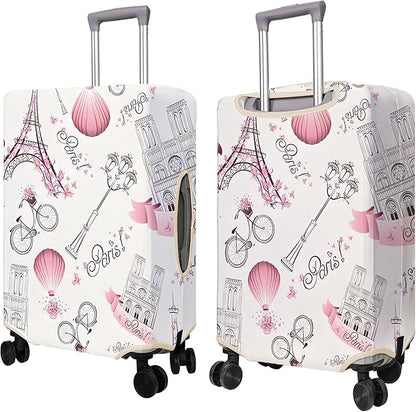 Travel Luggage Cover Suitcase Protector Fits 18-32 Inch Wheel Covers PatternedTravel Related Items Flower Luggage Protector Elastic S