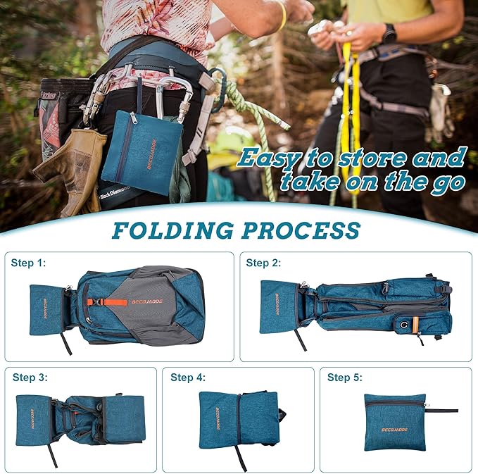 20L Small Hiking Backpack for Men Women Foldable Packable Back Pack Ultralight Hiking Daypack for Travel Camping Outdoor, Turquoise
