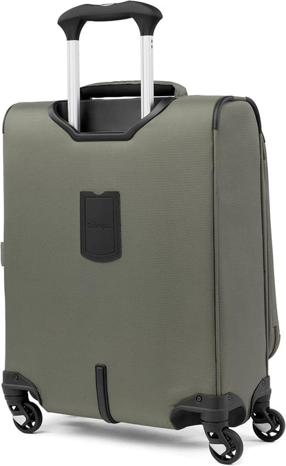 Travelpro Maxlite 5 Softside Expandable Luggage with 4 Spinner Wheels, Lightweight Suitcase, Men and Women, International, Slate Green, Carry-on 19-Inch