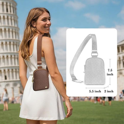 INICAT Small Anti Theft Crossbody Bags for Women, Vegan Leather Sling Cross Body Purse Travel Essentials Teen Girl Gifts