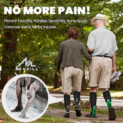 NEWZILL Medical Compression Socks for Women & Men, 20-30 mmHg Knee-High Support for Circulation, All-Day Comfort for Work Travel Running Cycling and Fitness