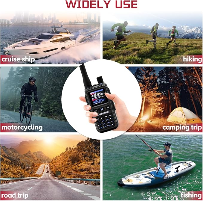 BAOFENG UV5RMINI Two Way Radio NOAA Weather Radio Dual PTT 999CH Survival Radio APP Programming Copy Frequency Ham Radio
