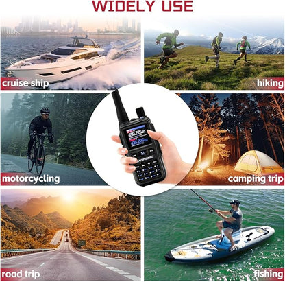 BAOFENG UV5RMINI Two Way Radio NOAA Weather Radio Dual PTT 999CH Survival Radio APP Programming Copy Frequency Ham Radio