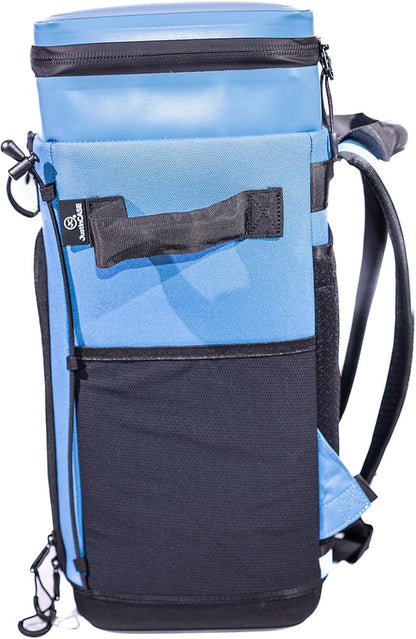 Convertible Cooler Backpack with Dry Storage by JustinCASE | Waterproof Travel Cooler Bag for Drinks, Clothes & Trips