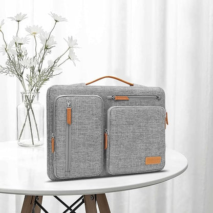 MOSISO 360 Protective Laptop Case 13 inch, 13 inch Laptop Sleeve Compatible with MacBook Air M4 M3 M2 M1 2025-2018/Pro M2 M1 2025-2016, Side Open Carrying Case with 4 Zipper Pockets&Handle, Gray