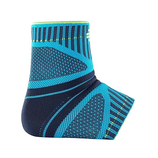 Bauerfeind Sports Ankle Support Dynamic - Ankle Compression Sleeve for Freedom of Movement - 3D AirKnit Fabric for Breathability - Premium Quality & Washable (L, Rivera)