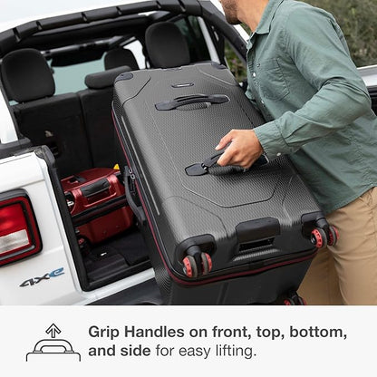 Traveler's Choice Maxporter II 30" Hardside Spinner Trunk Luggage, TSA Lock, Gray